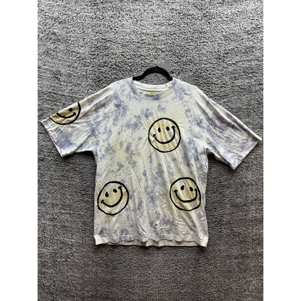 Market Smiley Sun Dye Short Sleeve Graphic T‎ Shirt Multicolor Mens Size XL